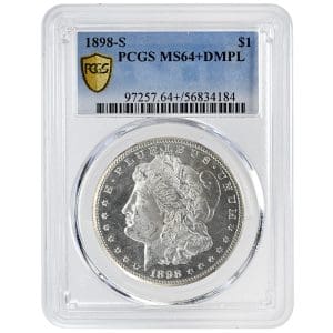 1898-S $1 Morgan Dollar Rare Coin PCGS MS64+DMPL