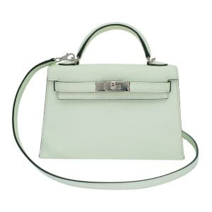Hermès Kelly Mini Epsom Leather Vert Fizz Palladium Hardware