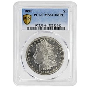 1899 $1 Morgan Dollar Rare Coin PCGS MS64DMPL