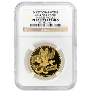 2014 Niue $200 Disney Minnie Mouse Gold Coin NGC PF70UCAM