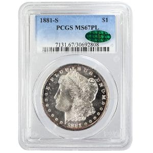 1881-S $1 Morgan Dollar Rare Coin PCGS MS67PL CAC