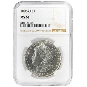 1896-O $1 Morgan Dollar Rare Coin NGC MS61