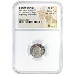 Vespasian AD 69-79 AR Denarius 2.87g