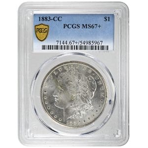 1883-CC $1 Morgan Dollar Rare Coin PCGS MS67+