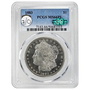 1883 $1 Morgan Dollar Rare Coin PCGS MS66PL CAC