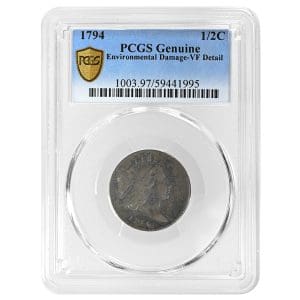 1794 Liberty Cap Half Cent, Large Head, PCGS BN