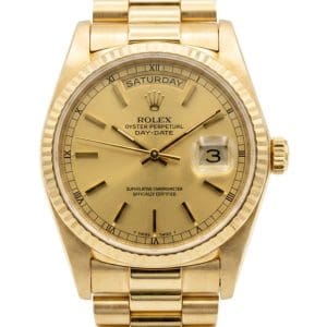Rolex Day-Date President 18038 18K Yellow Gold 36mm
