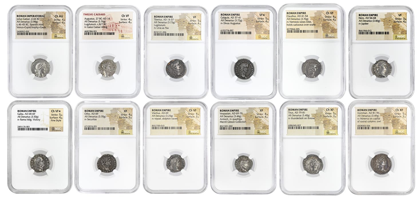 12 Coin Twelve Caesars Set