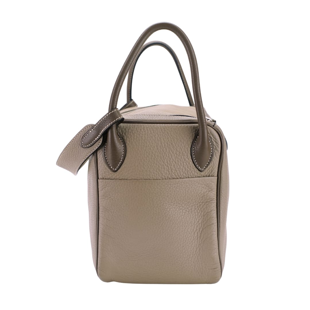 Hermès Lindy 34 Etoupe Etain Clemence Palladium Hardware