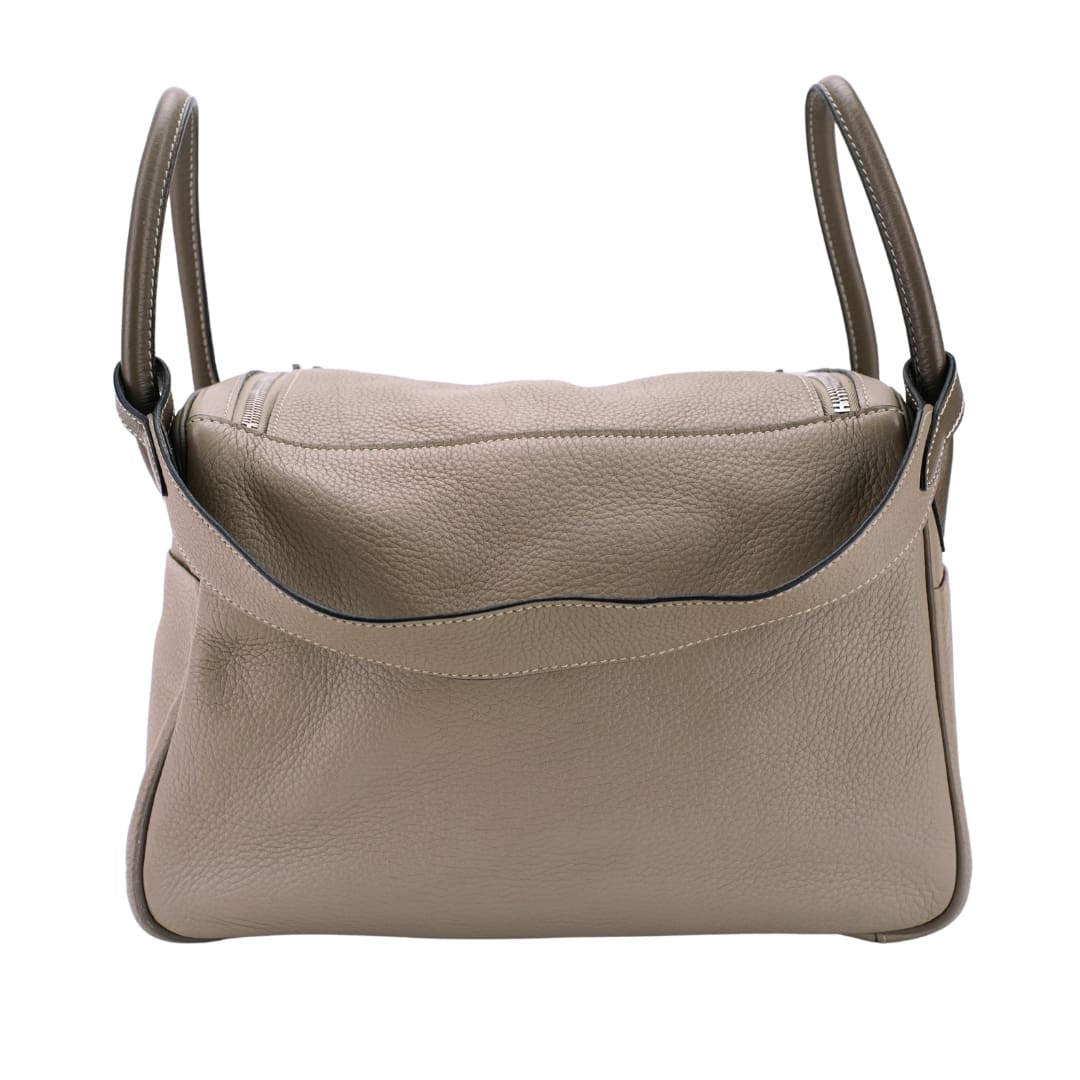 Hermès Lindy 34 Etoupe Etain Clemence Palladium Hardware