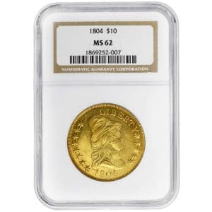 1804 $10 Crosslet 4 Draped Bust, NGC MS62