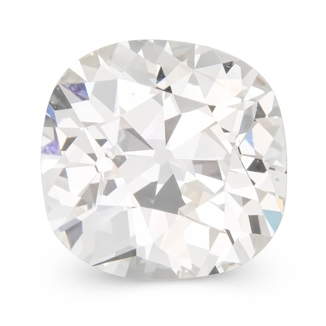 Antique Old Mine Cut Cushion Diamond 0.68 Carat VS Clarity