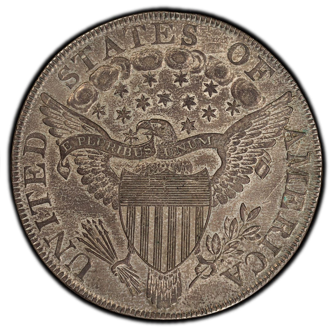 1800 Draped Bust Silver Dollar PCGS AU55 BB-196 POP 8/5 - Image 3