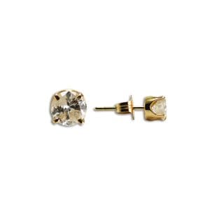 Diamond Stud Earrings in 14K Yellow Gold