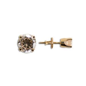 Diamond Stud Earrings in 14K Yellow Gold