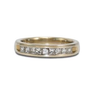 Princess Cut Diamond Band