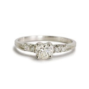 Vintage Platinum Diamond Ring