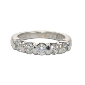 Diamond Band in 14K White Gold