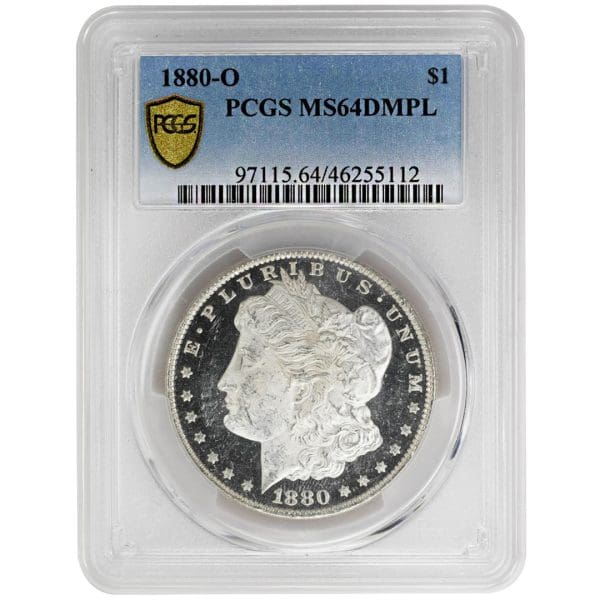 1880-O $1, Morgan Dollar, PCGS MS64DMPL