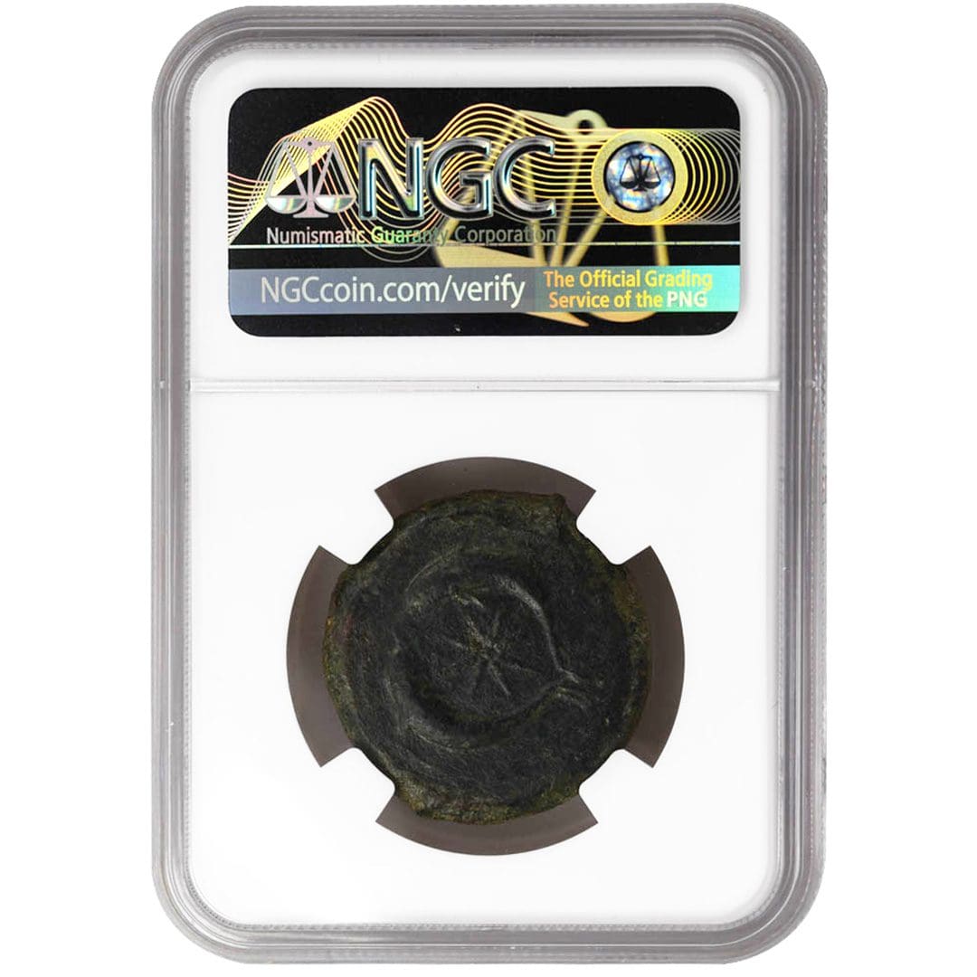 Early 4th Century, SICILY, SYRACUSE AE Drachm (Dilitron), NGC F