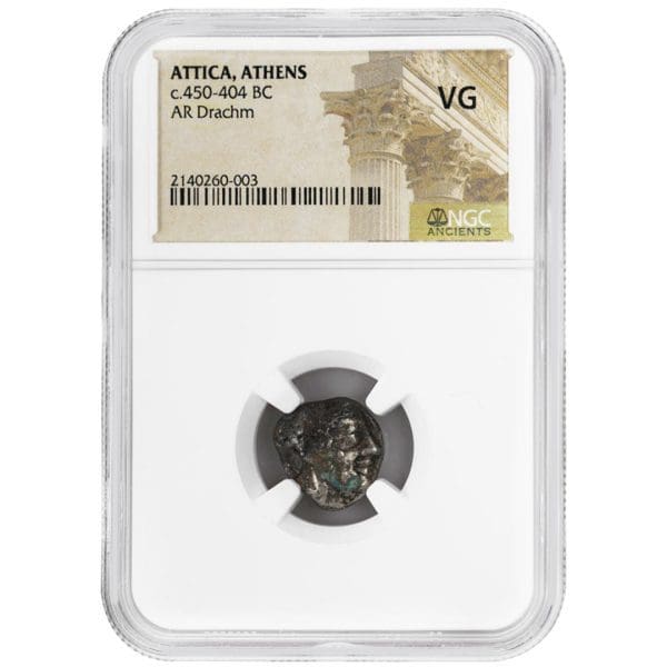 ATTICA, ATHENS, c.450-404 BC, AR Drachm, NGC VG