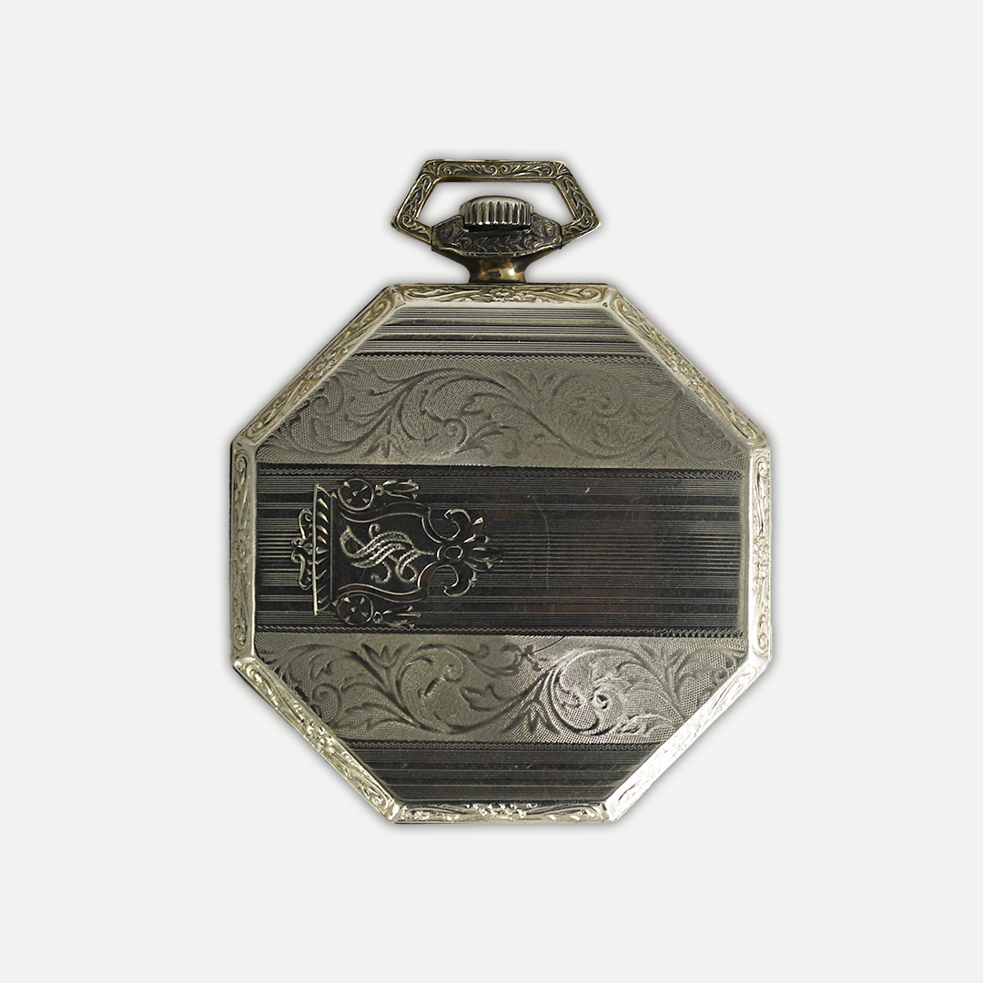Men's Burlington 14K Gold Filled Pocket Watch - Image 2