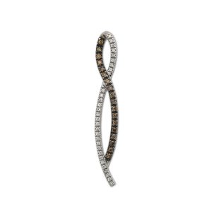 Chocolate Diamond Infinity Pendant