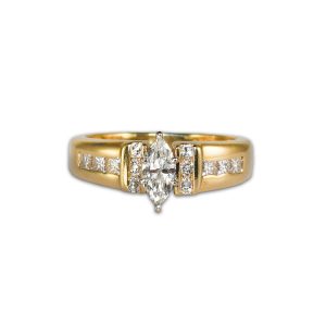 14K Yellow Gold Diamond Ring 1.00 ct