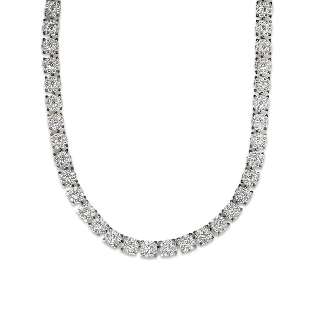 14K Yellow Gold Diamond Necklace, 6.90tdw, 22.1g - Image 11