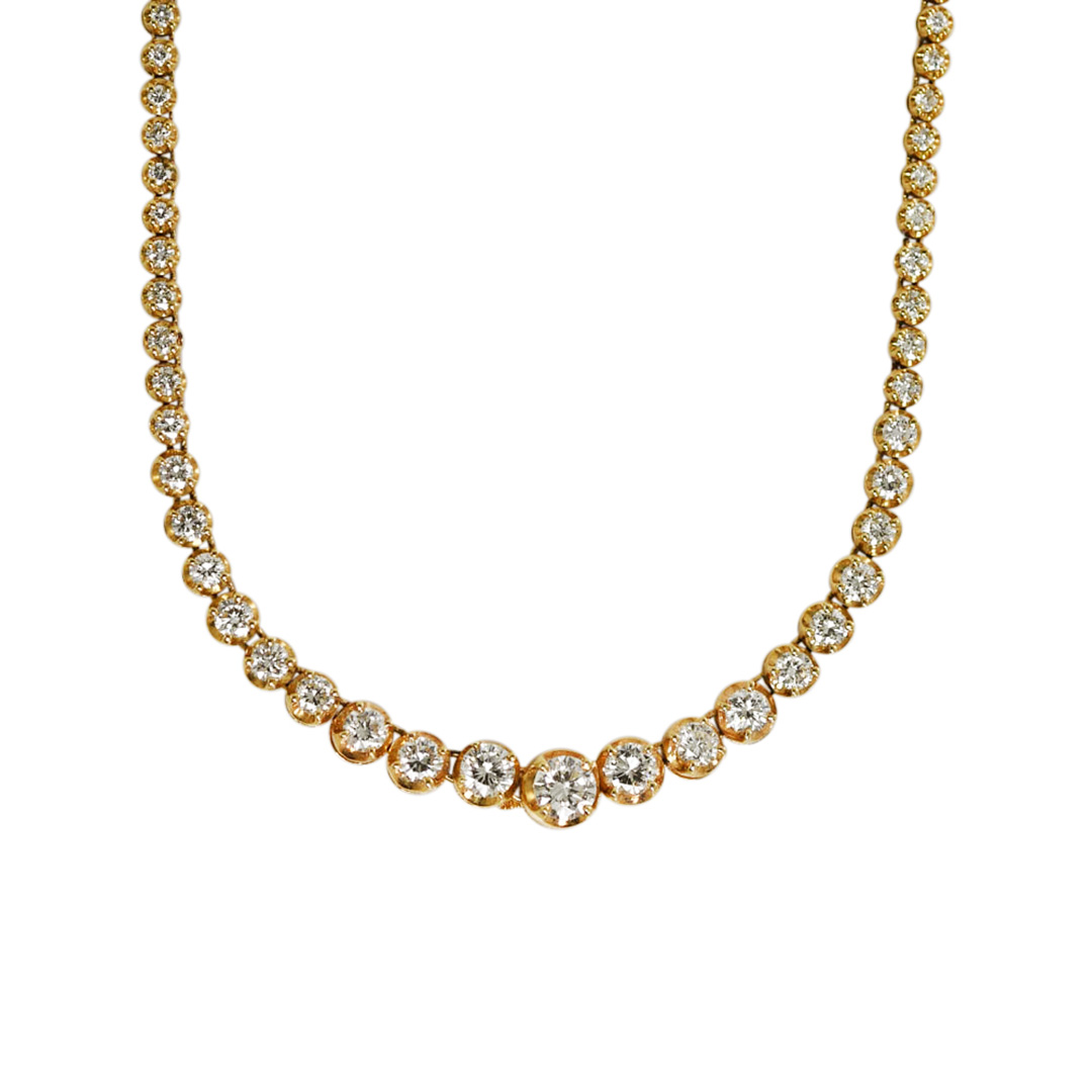 Diamond Necklace in 14K Yellow Gold