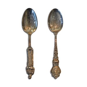 Set of (2) Sterling Silver California Souvenir Spoons 37.8 grams