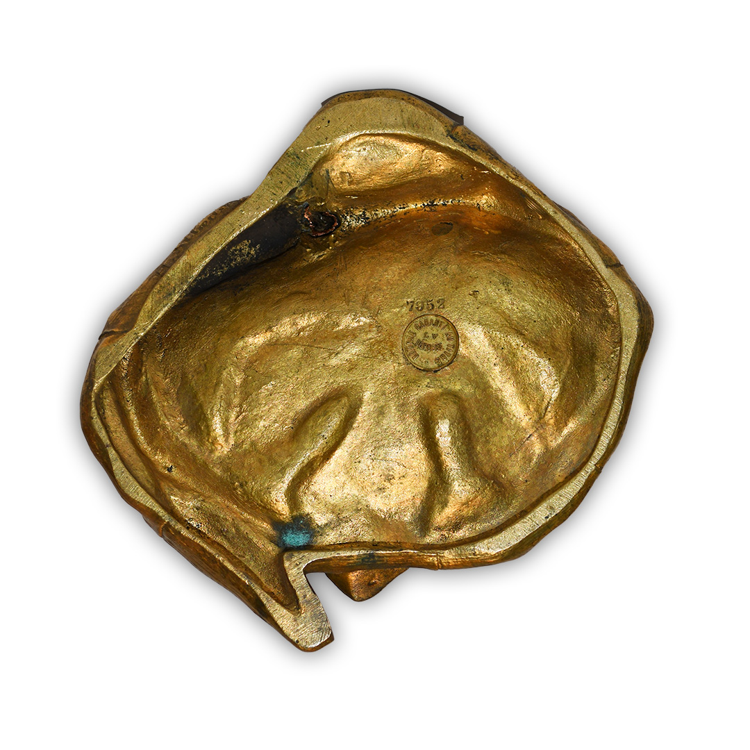 Art Nouveau Gilt Bronze Lamp, French Deposee Circa 1900 - Image 5
