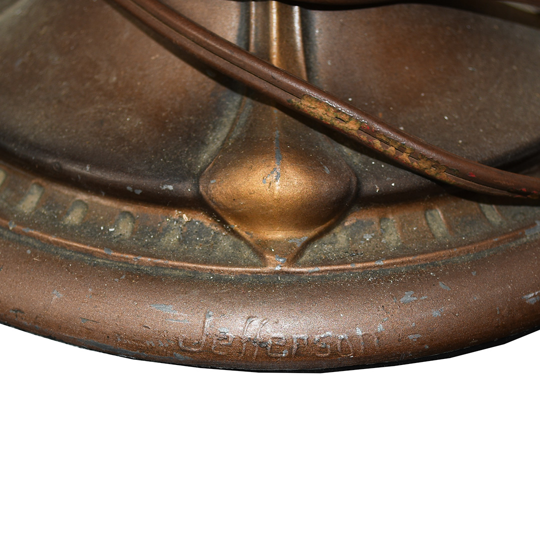 Original Antique Handel Style Table Lamp Circa 1920 - Image 11