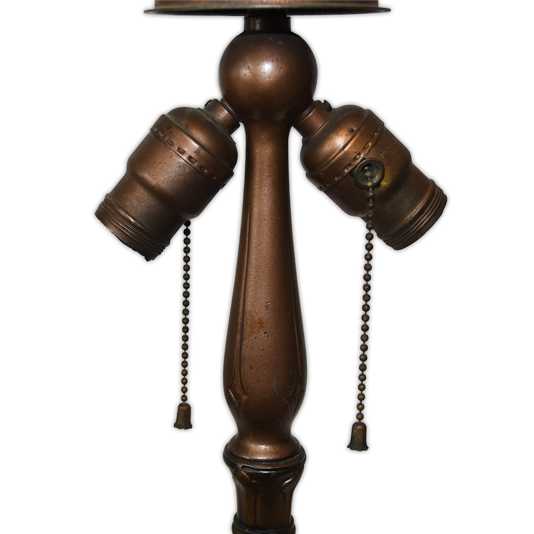 Original Antique Handel Style Table Lamp Circa 1920 - Image 8