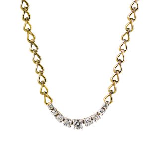Diamond Necklace in 14K Yellow Gold