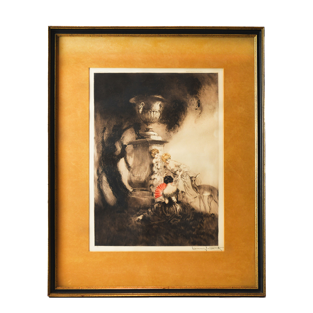Four Dears by Louis Icart (Signed)