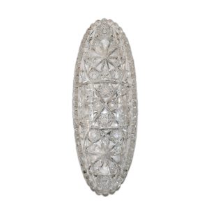 Pressed Cut Glass Bowl 12" width