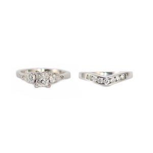 Diamond Wedding Ring Set