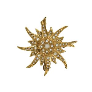 Vintage Seed Pearl Brooch