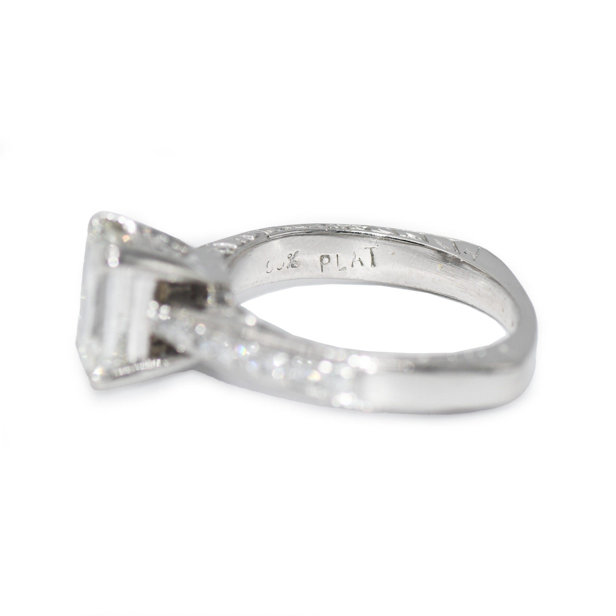 Platinum Ladies Diamond Engagement Ring 1.74ct - Image 7