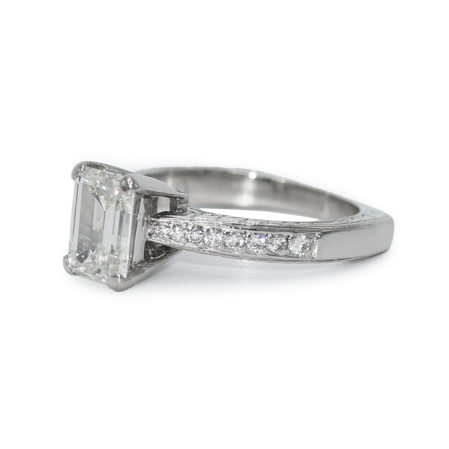 Platinum Ladies Diamond Engagement Ring 1.74ct - Image 6
