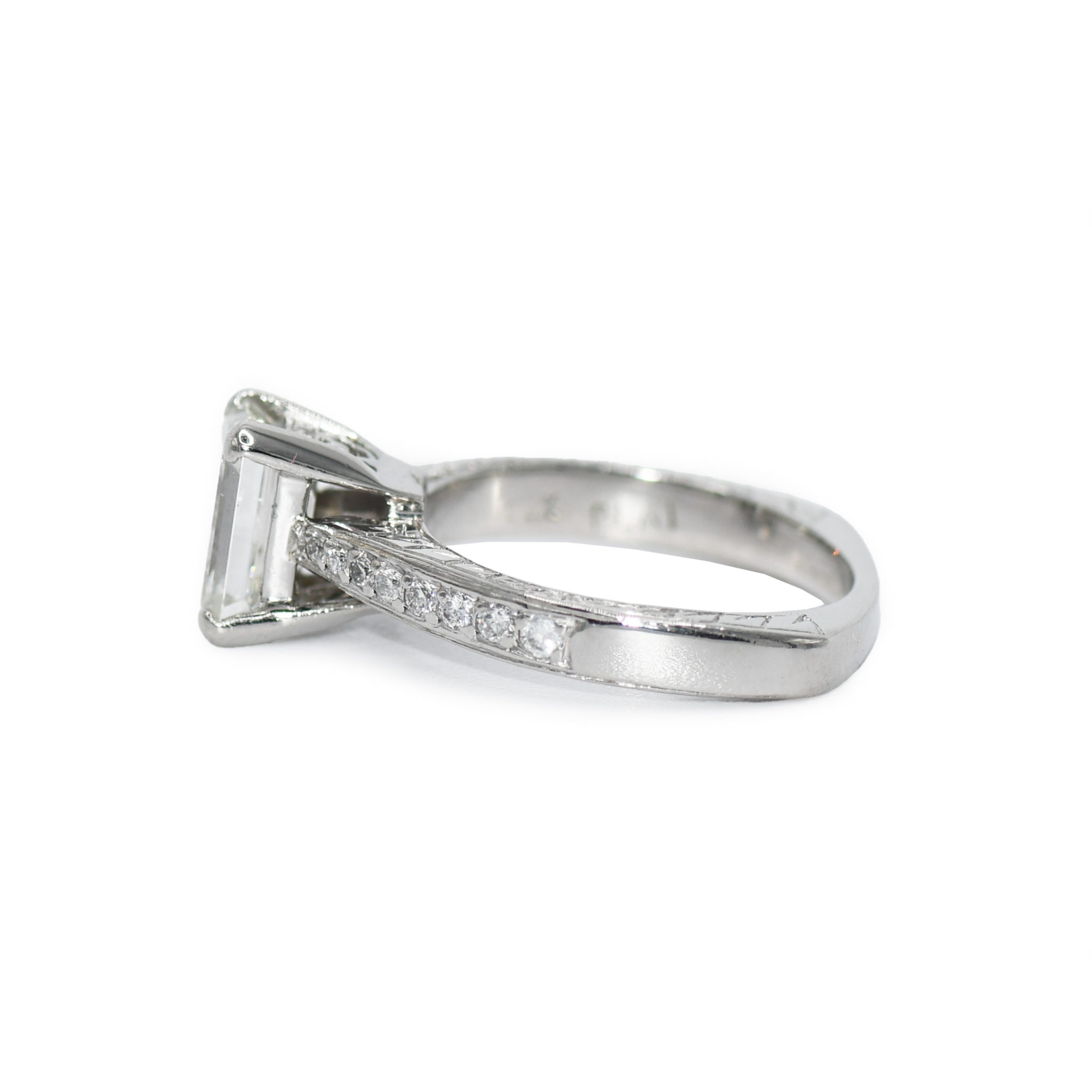 Platinum Ladies Diamond Engagement Ring 1.74ct - Image 5