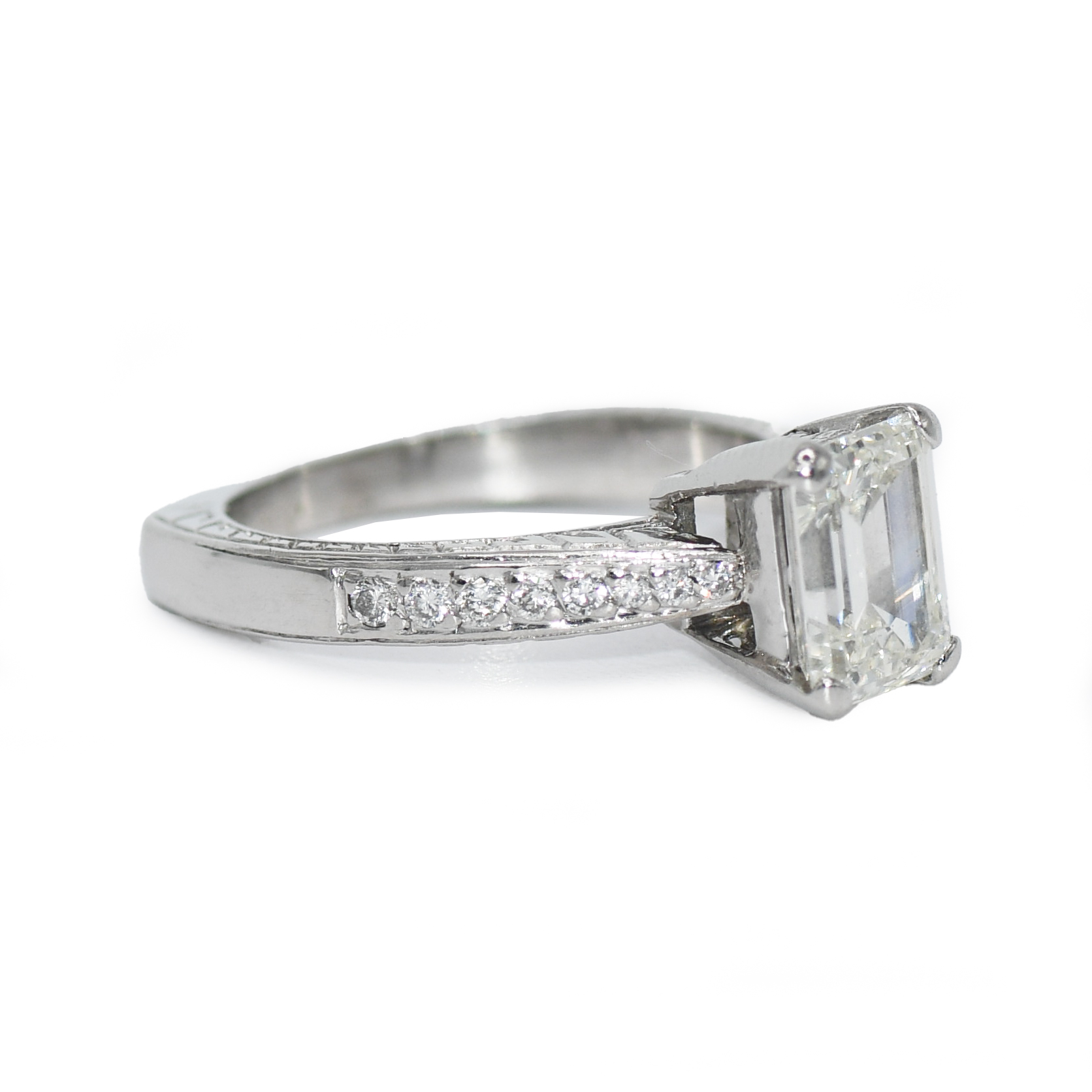 Platinum Ladies Diamond Engagement Ring 1.74ct - Image 2