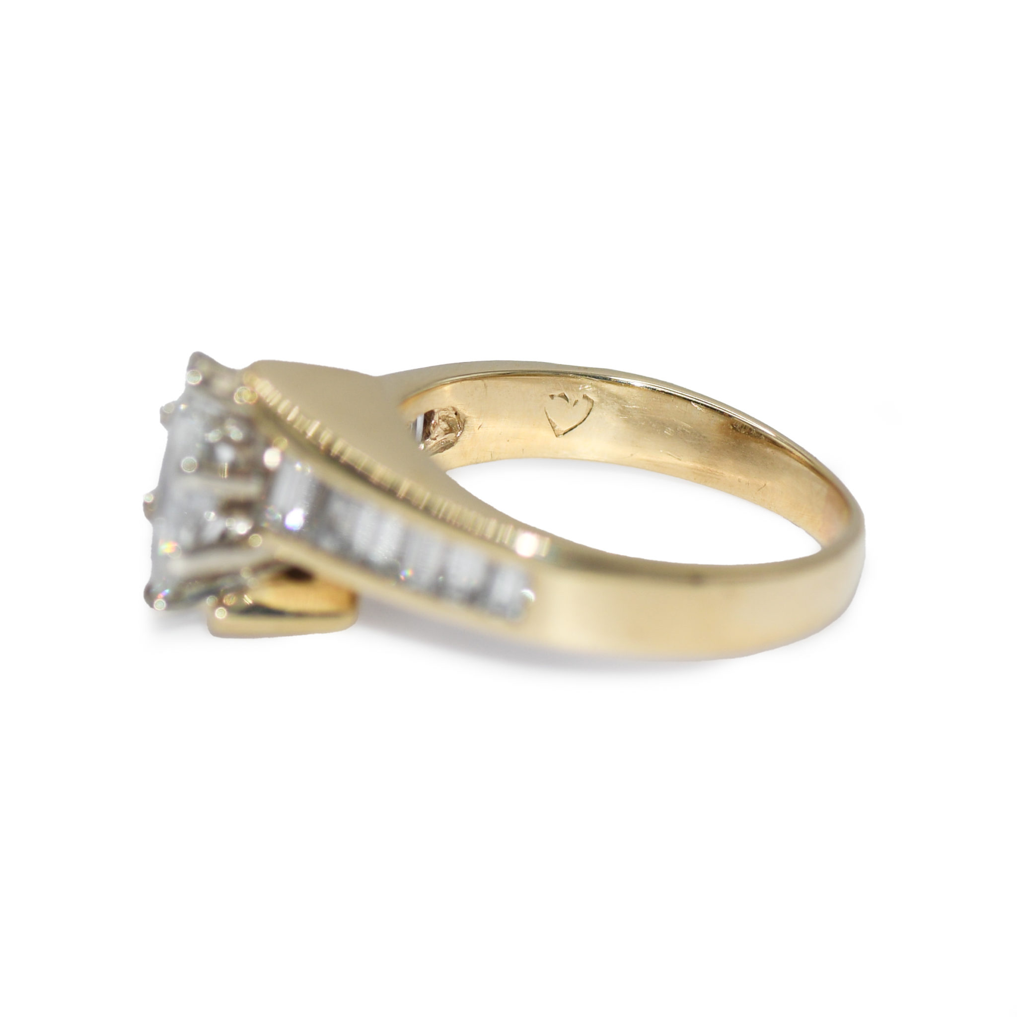 14K Yellow Gold Marquise Diamond Ring - Image 6