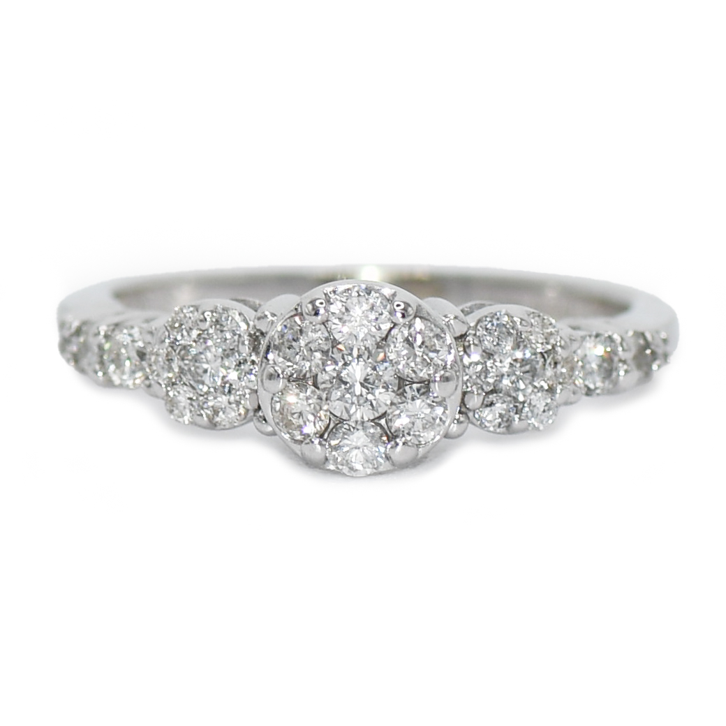 Diamond Cluster Ring