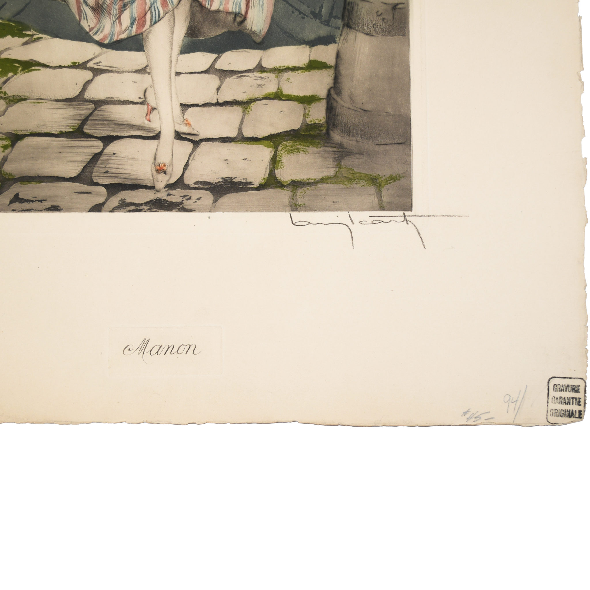 Manon by Louis Icart (Circa 1927); Signed - Image 2