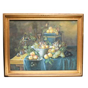 Fruit on Table (Oil on Canvas), Contemporary
