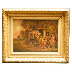 Farmhouse with Family (work after George Morland)