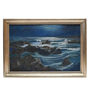 Waves on Rocks in the Moon by Helen Hafer