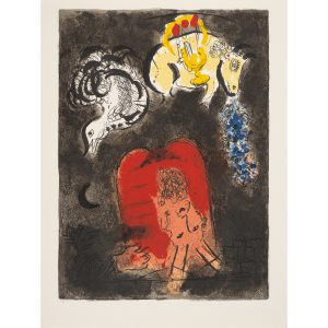 Marc Chagall, Moses and the Tablets of the Law; from The Story of Exodus